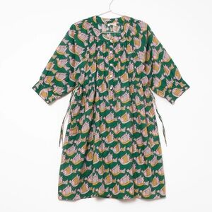 Matta Green and Pink Midi Dress